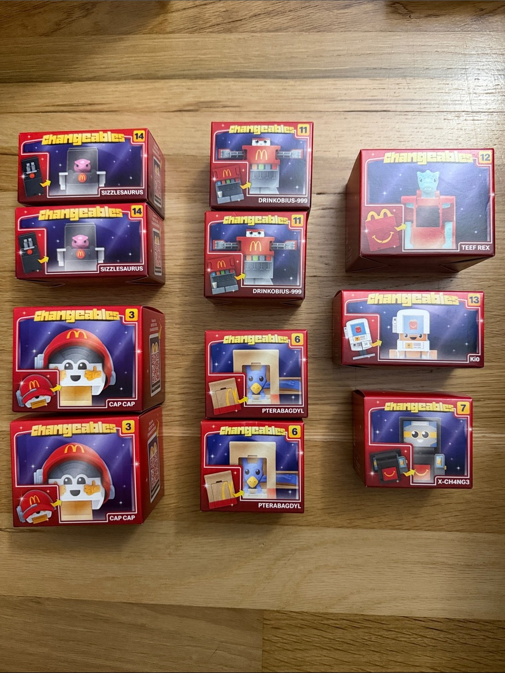 NWT Bundle 11 McDonald's Changeables Toy Boxes